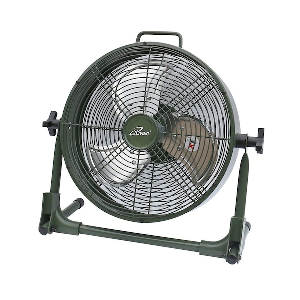 Iliving 12 in. Rechargeable Battery-Operated Camping Floor Fan, Portable Outdoor Fan with Lithium Battery ILG8RX12 - main